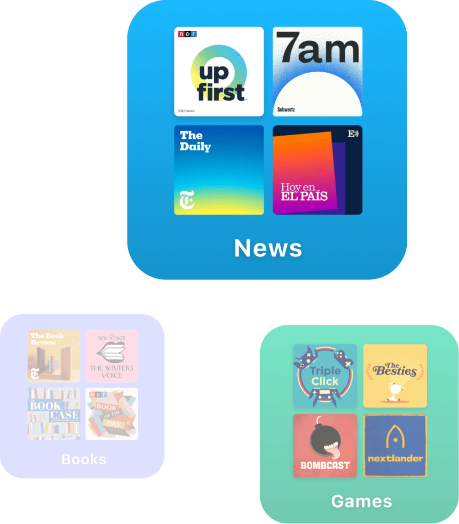 Folders feature promotional image